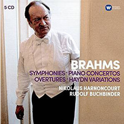 Johannes Brahms / Nikolaus Harnoncourt / Rudolf Buchbinder Symphonies - Piano Concertos - Obertures - Haydn Variations Vinyl LP