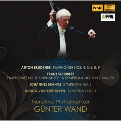 Gunter Wand Symphonies Munchner Philharmoniker//Bruckner/Schubert/Brahms/Beeth 8 CD
