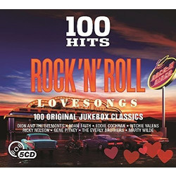 V/A 100 Hits - Rock 'N' Roll .. Roll Love Songs / In New Sleek Slim Digipak 5 CD