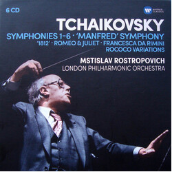 Pyotr Ilyich Tchaikovsky / Mstislav Rostropovich / The London Philharmonic Orchestra Symphonies 1-6 • 'Manfred' Symphony • '1821' • Romeo & Juliet • F