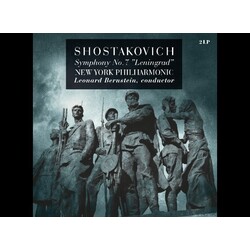 Dmitri Shostakovich / The New York Philharmonic Orchestra / Leonard Bernstein Symphony No. 7 in C Major, Op. 60 "Leningrad" Vinyl 2 LP