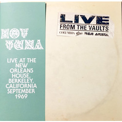 Hot Tuna Live At The New Orleans House, Berkeley, California, September 1969 Vinyl 2 LP