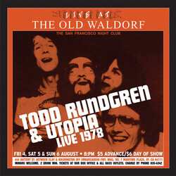 Todd Rundgren / Utopia (5) Live At The Old Waldorf Vinyl 2 LP