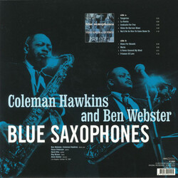 Coleman Hawkins / Ben Webster Blue Saxophones Vinyl LP