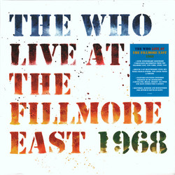 The Who Live At The Fillmore East 1968 Vinyl 3 LP