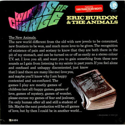Eric Burdon & The Animals Winds Of Change Vinyl LP