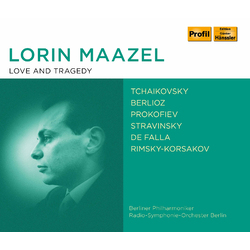 Lorin Maazel Love And Tragedy Works By Tchaikovsky/Berlioz/Prkofiev/Stravinsky/Falla 4 CD