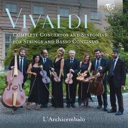Antonio Vivaldi / L'Archicembalo Complete Concertos And Sinfonias For Strings And Basso Continuo Vinyl LP