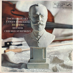 Pyotr Ilyich Tchaikovsky / Jascha Heifetz / Fritz Reiner / The Chicago Symphony Orchestra Violin Concerto Vinyl LP