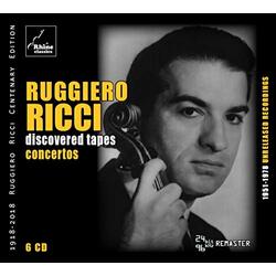 Ruggiero Ricci Discovered Tapes Concerto .. Tapes Concertos 6 CD