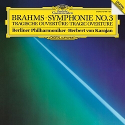 Johannes Brahms / Herbert von Karajan / Berliner Philharmoniker Symphonie No.3 Tragische Ouvertüre - Tragic Overture Vinyl LP