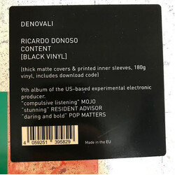Ricardo Donoso Content Vinyl LP