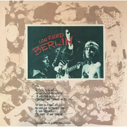 Lou Reed Berlin Vinyl LP