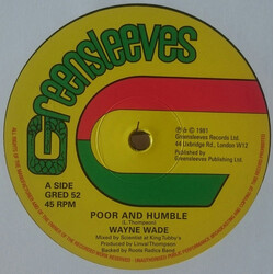 Wayne Wade / Bunny Lie Lie Poor And Humble / Babylonians Vinyl