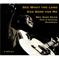 Rev. Gary Davis See What The Lord Has Done For Me - Rare & Unissued Recordings CD Box Set