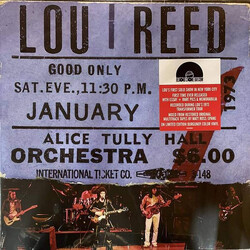 Lou Reed Live At Alice Tully Hall (January 27, 1973 - 2nd Show) Vinyl 2 LP