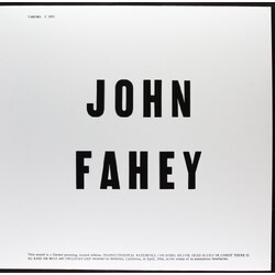John Fahey Blind Joe Death Vinyl LP