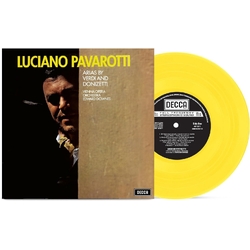 Luciano Pavarotti Arias By Verdi And Donizetti TRANSPARENT YELLOW VINYL LP