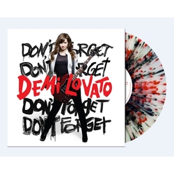 Demi Lovato Don'T Forget CLEAR RED-BLACK SPLATTER VINYL LP