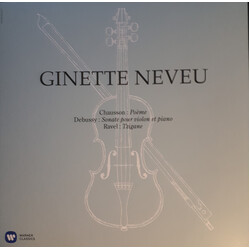 Ginette Neveu Chausson Poe Debussy Viol Vinyl LP