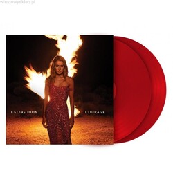 Celine Dion Courage (2 LP/140G/Translucent Ruby Vinyl) Vinyl LP