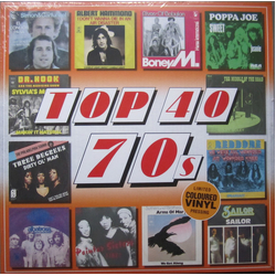 Various Artists Top 40 - 70S ORANGE VINYL IMPORT LP