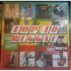 Various Artists Top 40 Reggae DEEP RED VINYL IMPORT LP