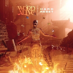 Word Alive Hard Reset TRANSPARENT RED W WHITE SWIRL VINYL LP