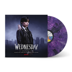 Nevermore Academy Orchestra Wednesday: Season 2 OST FROM THE NETFLIX SERIES STRIKING PURPLE BLACK BLENDED TRANSPARENT VINYL LP