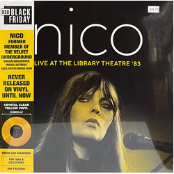 Nico Librairy Theatre '83 CRYSTAL CLEAR YELLOW TINT VINYL LP