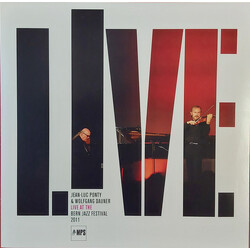 Jean-Luc Ponty / Wolfgang Dauner Live At The Bern Jazz Festival 2011 VINYL LP