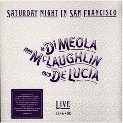Al Di Meola / John McLaughlin / Paco De Luca Saturday Night In San Francisco VINYL LP
