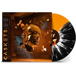 Caskets Reflections ORANGE & BLACK W WHITE SPLATTER VINYL LP