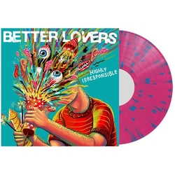 Better Lovers Highly Irresponsible PINK & BLUE SPLATTER VINYL LP
