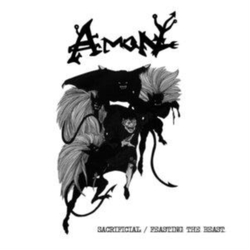 Amon Sacrificial Feasting The Beast 4TH PRESS CLEAR W BLACK SPLATTER VINYL LP