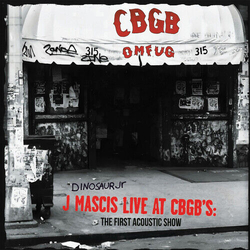 J Mascis Live At Cbgbs TRANSPARENT RED VINYL LP