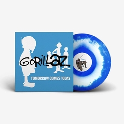 Gorillaz Tomorrow Comes Today Ep WHITE & BLUE COLOR IN COLOR VINYL LP
