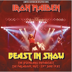 Iron Maiden Beast In Show (Red/Orange Splatter Vinyl) VINYL LP