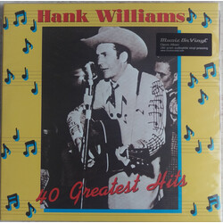 Hank Williams 40 Greatest Hits (180G) Vinyl LP