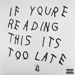 Drake If You're Reading This It's Too Late VINYL 2 LP