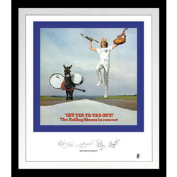 Rolling Stones Rolling Stones: Get Yer Ya-Ya's Out Lithograph & Clear Vinyl (Framed) Vinyl LP