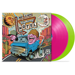 Wax & Dj Hoppa Highway Hotel (Pink & Green Vinyl 2 LP) VINYL LP