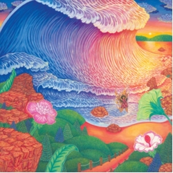 Thanya Iyer Tide Tied INTO THE WATER BLUE WHITE GALAXY VINYL LP