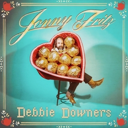 Jonny Fritz Debbie Downers TRANSPARENT CANDY APPLE RED VINYL 140G LP