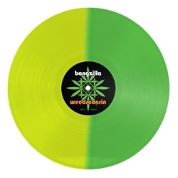 Bongzilla Weedsconsin HALF-HALF NEON YELLOW NEON GREEN VINYL LP