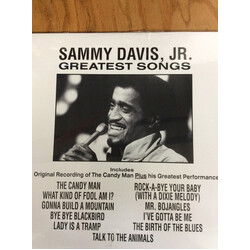 Sammy Davis Jr. Greatest Songs VINYL LP