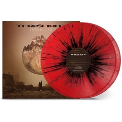 Threshold Dividing Lines TRANSPARENT RED W BLACK SPLATTER VINYL LP