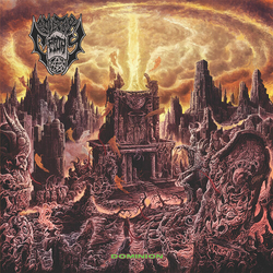 Cemetery Filth Dominion ORANGE GREEN SWIRL VINYL LP