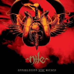 Nile Annihilation Of The Wicked VINYL BLOOD RED WITH GOLD BLACK & HALLOWEEN ORANGE SPLATTER 2 LP