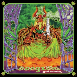 Bongzilla Gateway ORANGE CRUSH WITH OLIVEGREEN SPINNERS WITH NEON VIOLET NEONGREEN & WHITE SPLATTER VINYL LP